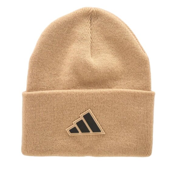 Adidas Men's Postseason Fold Beanie - NWT - OS - Beige/Black - Picture 1 of 7